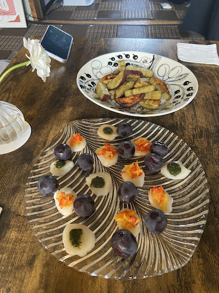 タマさん手作りのホタテの前菜
